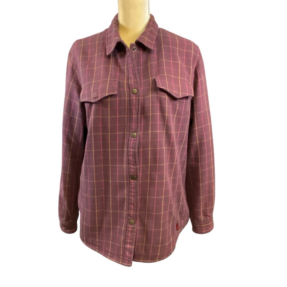 Woolrich Fleece Lined Womens Plaid Large Jacket